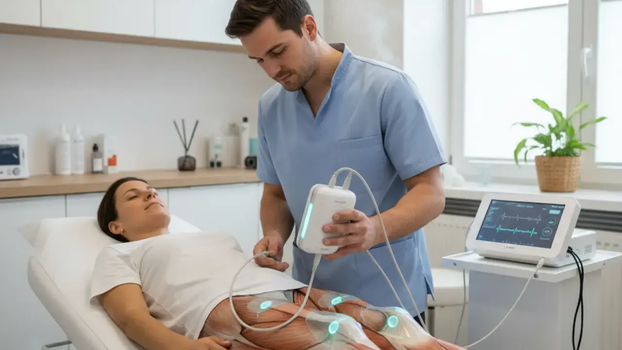 Pessoa realizando exercícios de fisioterapia para tratamento de dor no joelho sem cirurgia, fortalecendo a articulação.